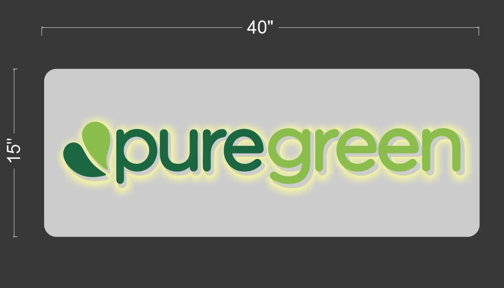 Puregreen | Halo-lit Sign