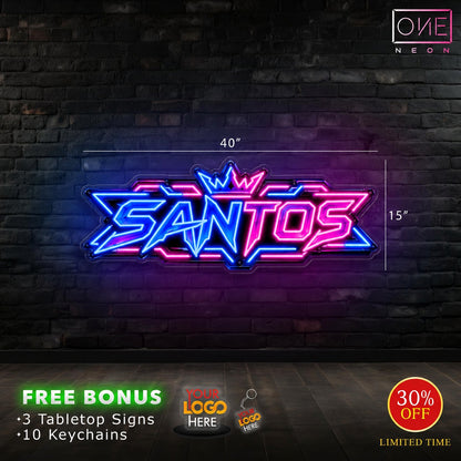 SANTOS | LED Neon Sign