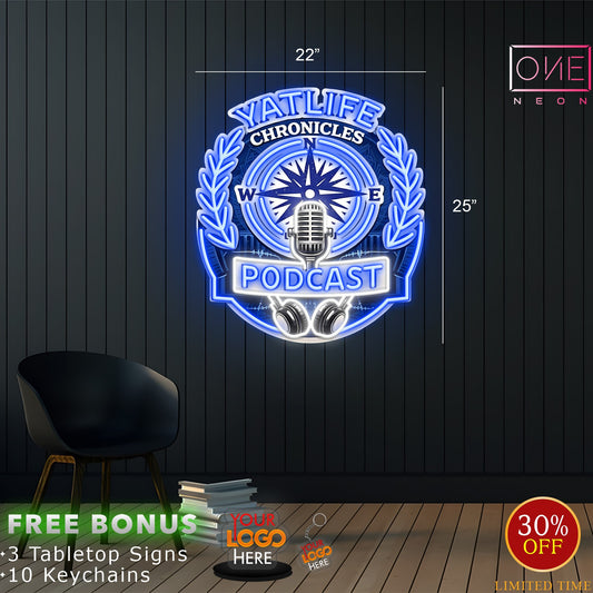 Enseigne néon LED œuvre d'art Tatoueur