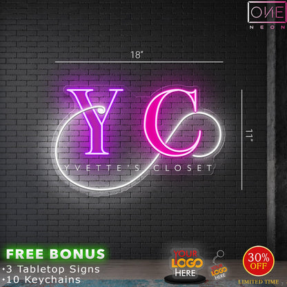 Yvette's Closet | LED Neon Sign