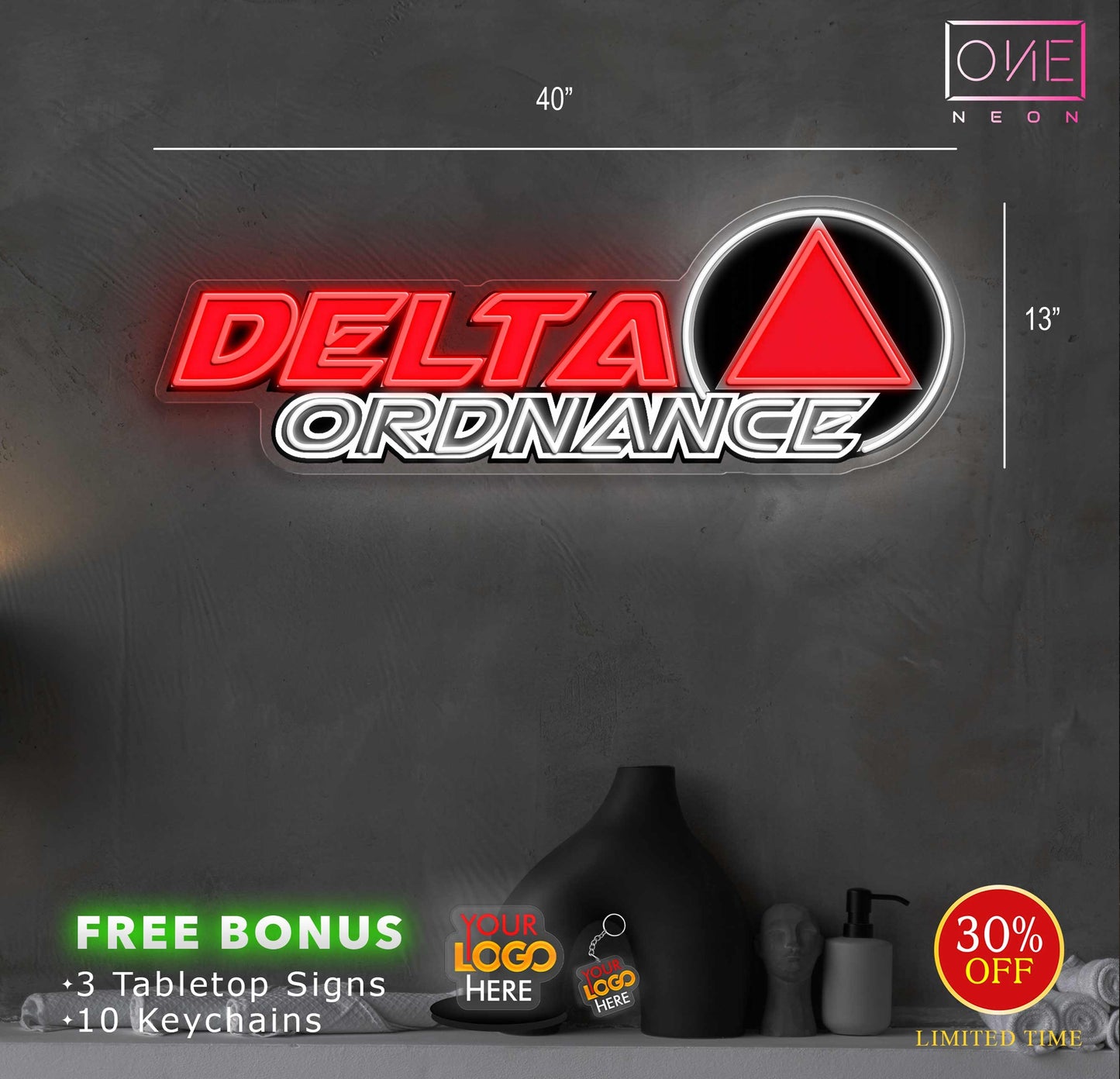 Delta Ordnance| LED Neon Sign