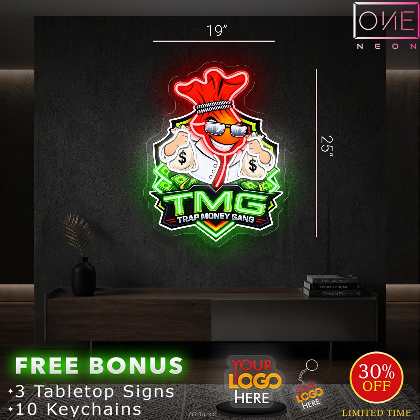 TMG logo | LED Neon Sign