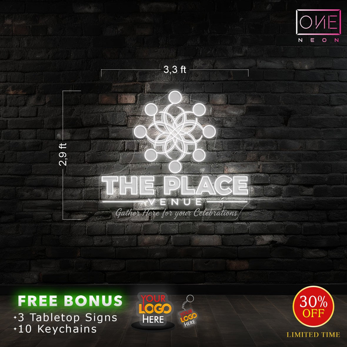 THE PLACE VENUE | LED Neon Sign