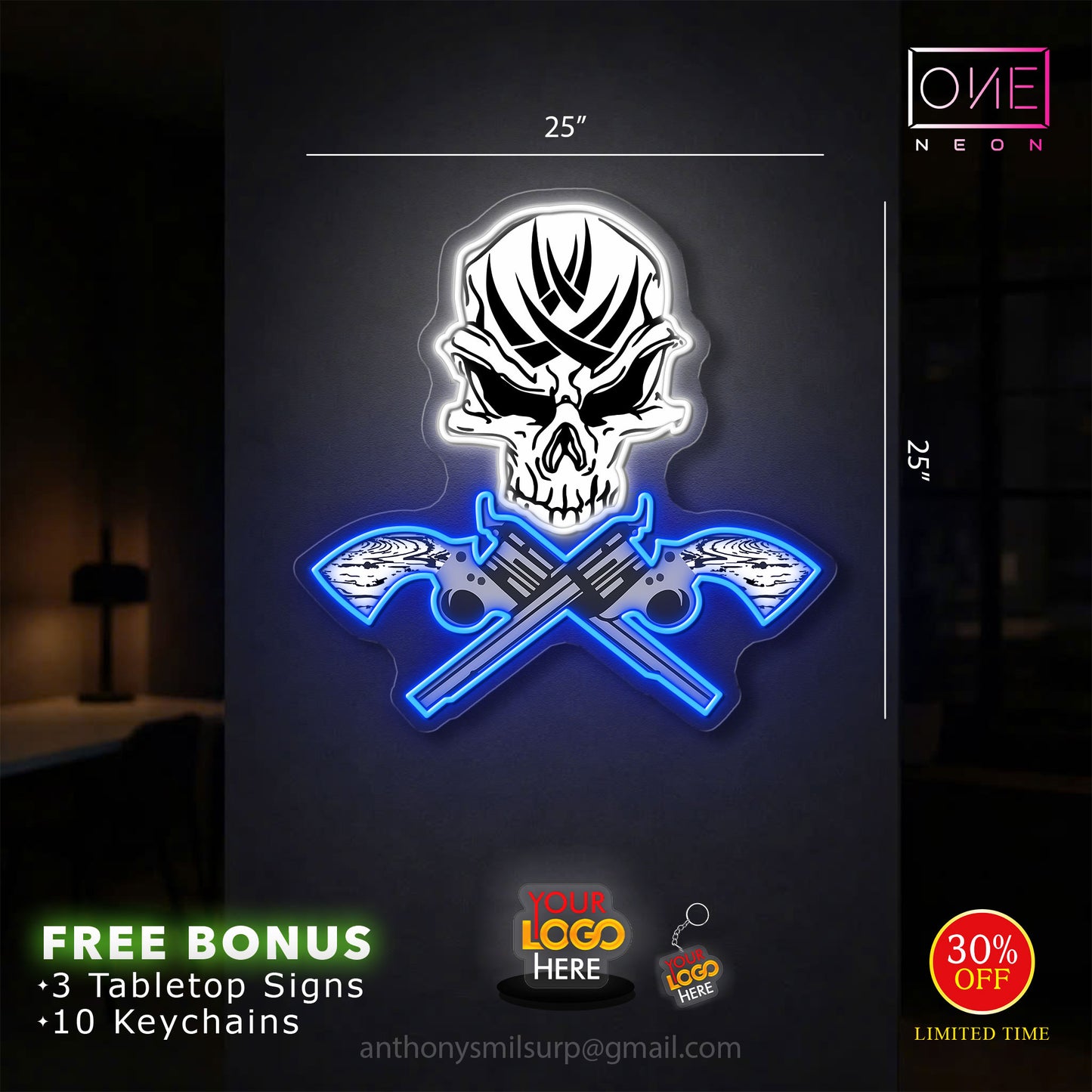 Anthony Custom Logo | LED Neon Sign