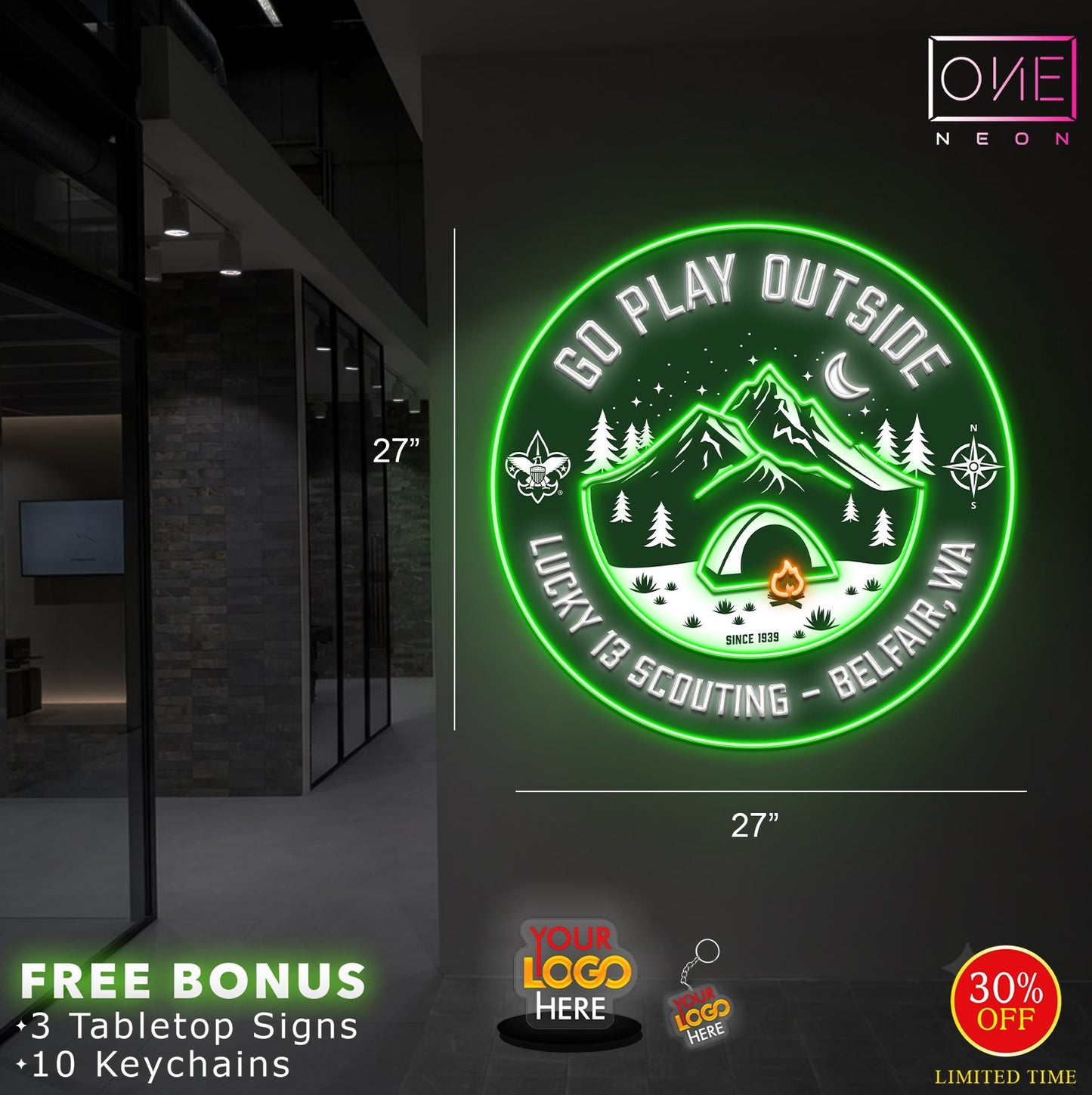 Go play outside | LED Neon Sign