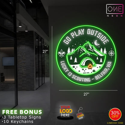 Go play outside | LED Neon Sign