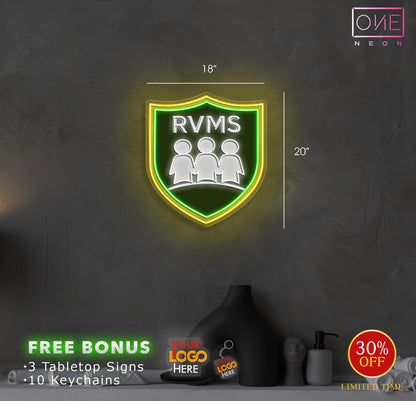 RVMS logo | LED Neon Sign
