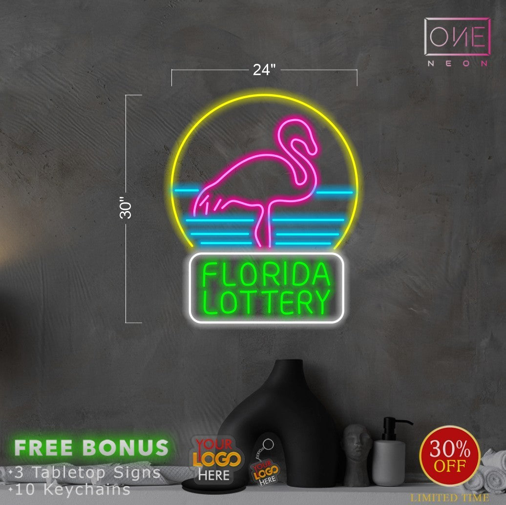 FLORIDA LOTTERY   | LED Neon Sign