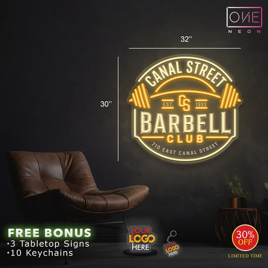 Enseigne néon LED œuvre d'art Tatoueur