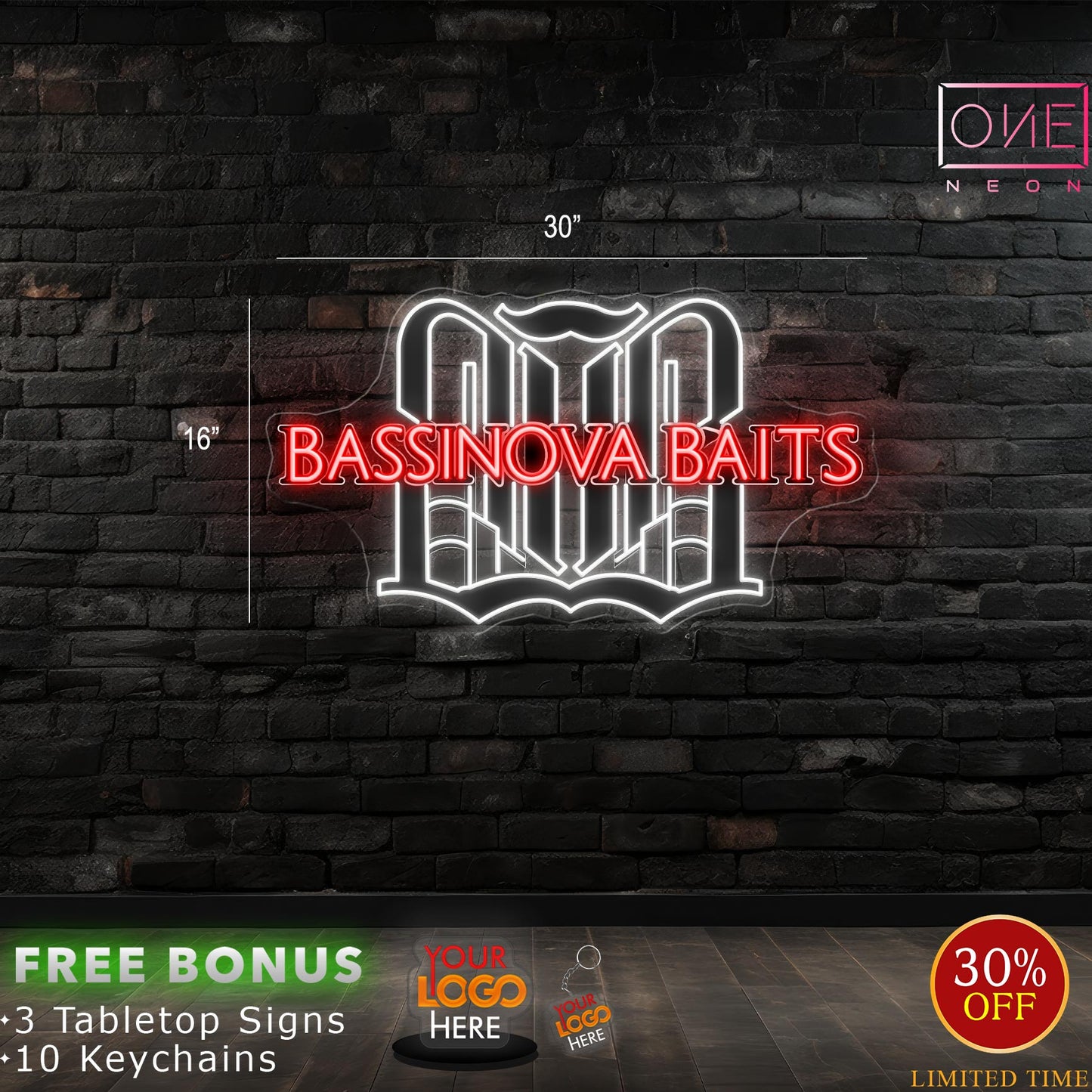 BASSINOVA BAITS | LED Neon Sign