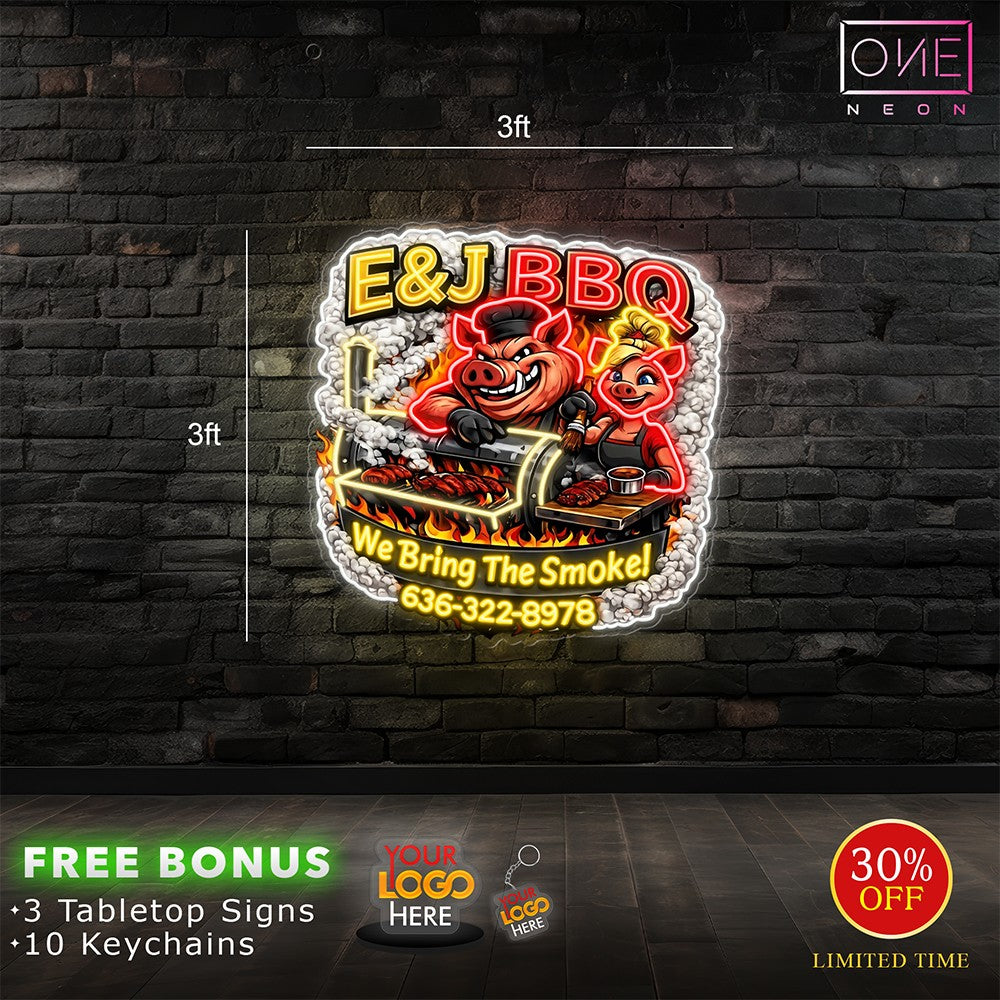 E&J BBQ | LED Neon Sign