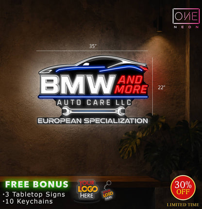 BMW and More | LED Neon Sign (Waterproof)