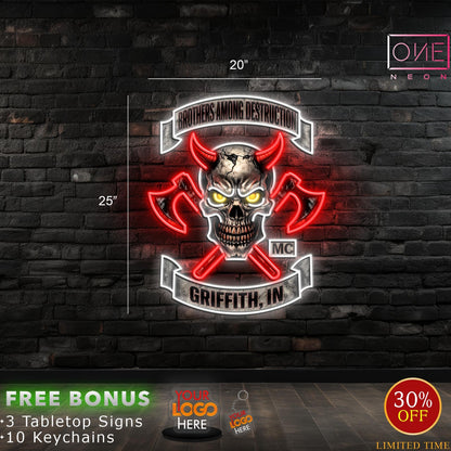 BROTHERS AMONG DESTRUCTION | LED Neon Sign