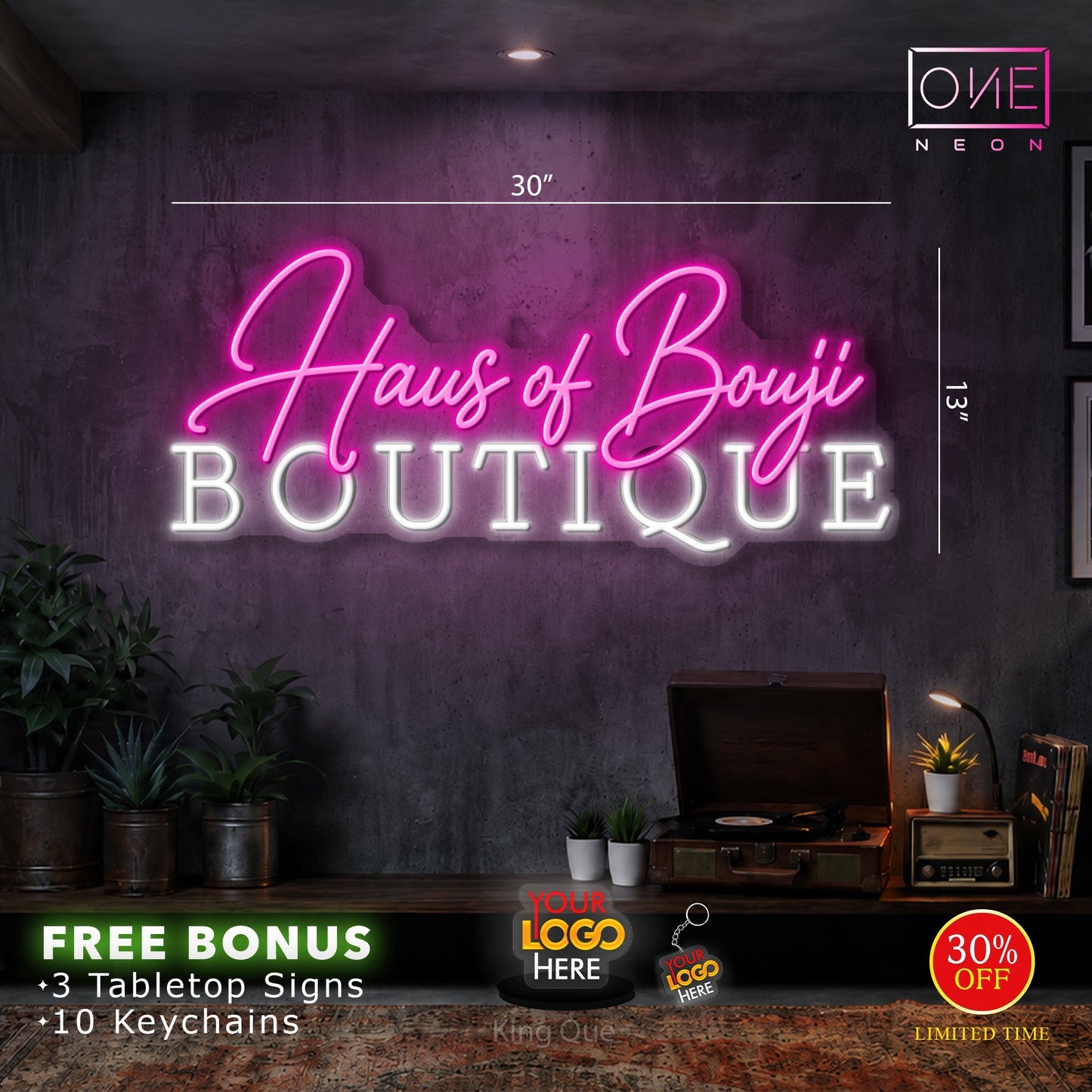TRU COLLECTION + HAUS OF BOUJI BOUTIQUE | LED Neon Sign (2 signs)