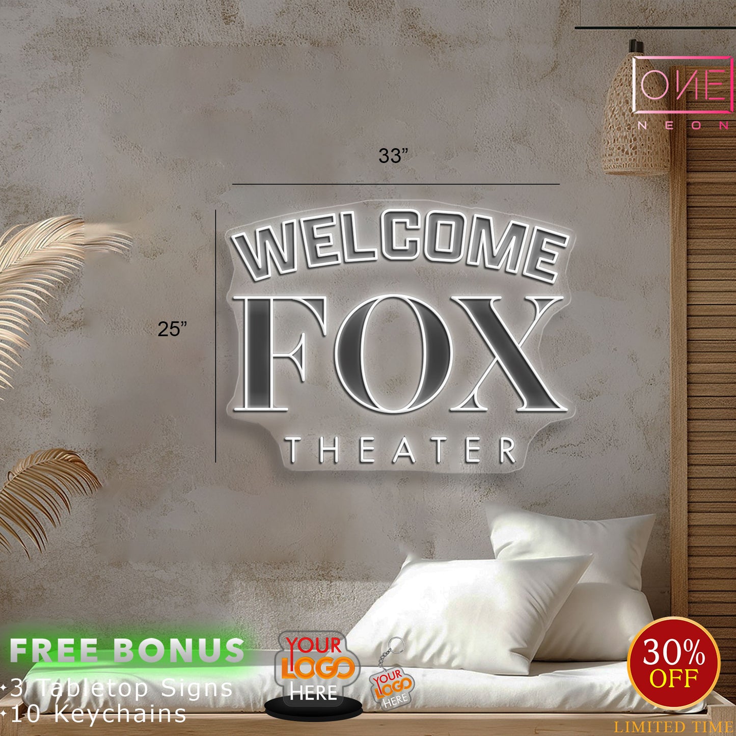 WELCOME FOX THEATER| LED Neon Sign
