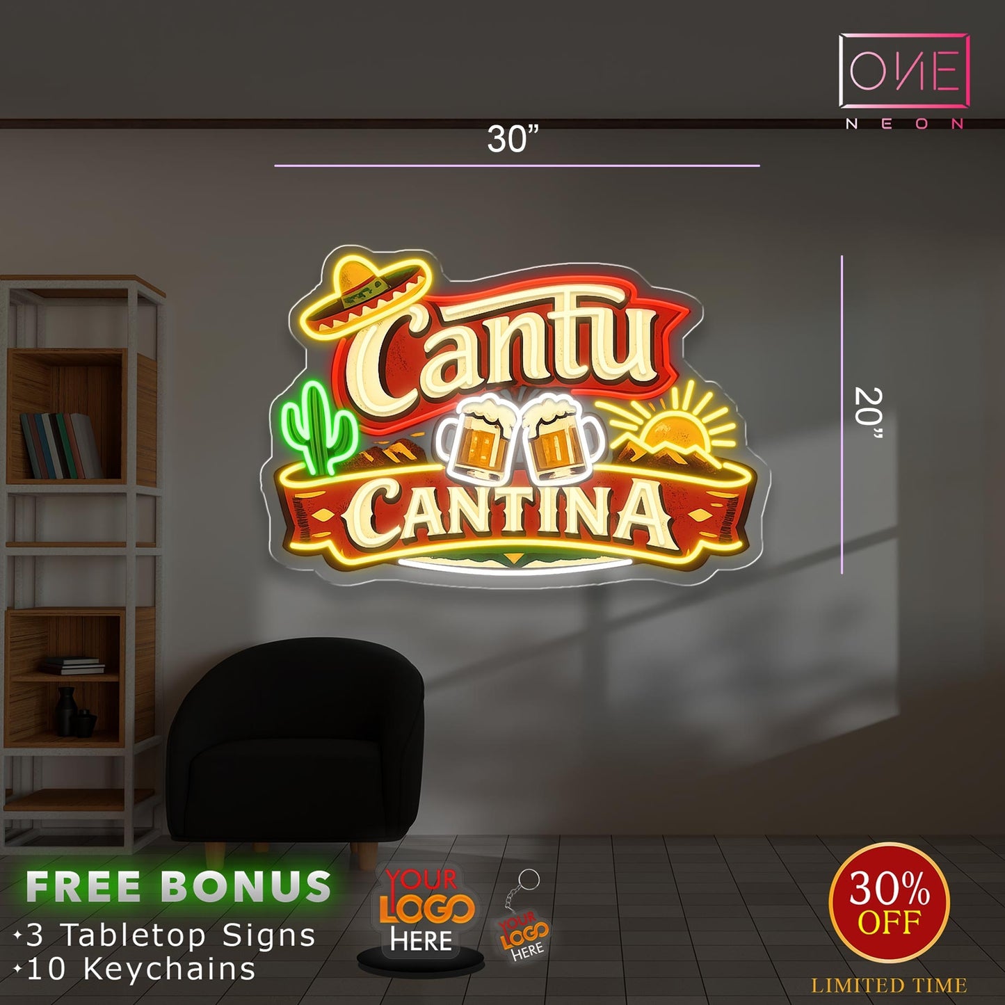Cantu Cantina | LED Neon Sign