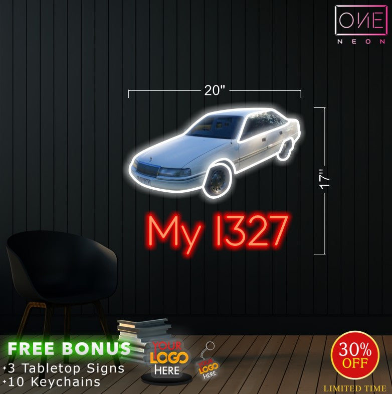 White Car  | LED Neon Sign