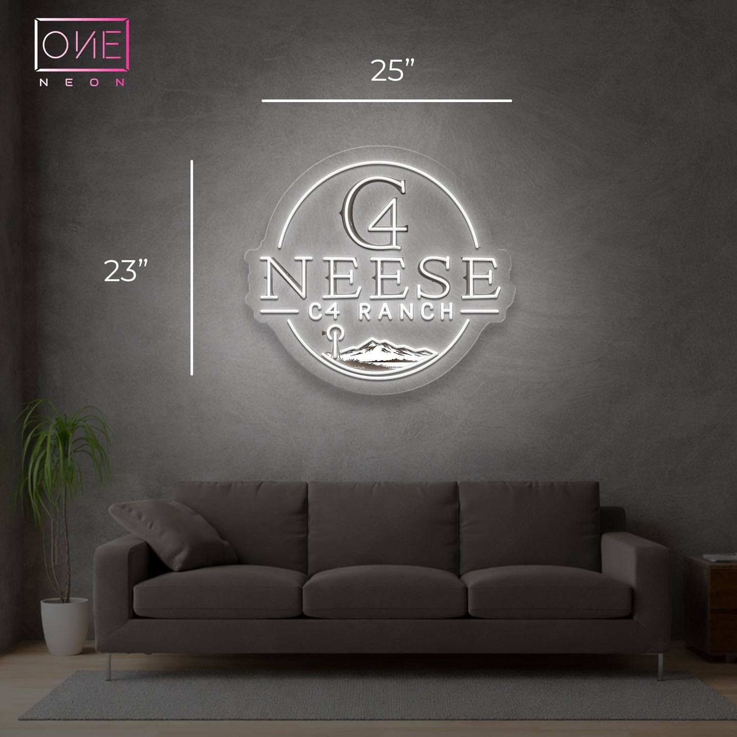 Enseigne néon LED œuvre d'art Tatoueur