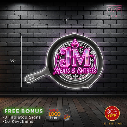 JM Meats & Entrees | LED Neon Sign ( OUTDOOR)