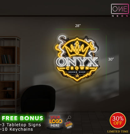 ONYX CROWN SMOKE SHOP | LED Neon Sign