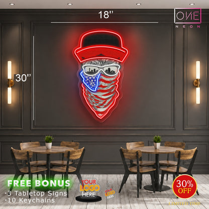 skull mask | LED Neon Sign