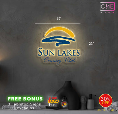 SUN LAKES country club| Backlit Sign