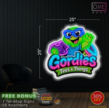 Gordies tees & things | LED Neon Sign