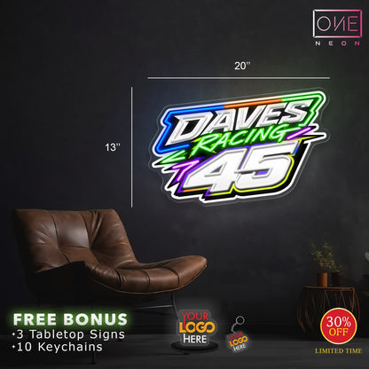 Daves Racing 45 | LED Neon Sign