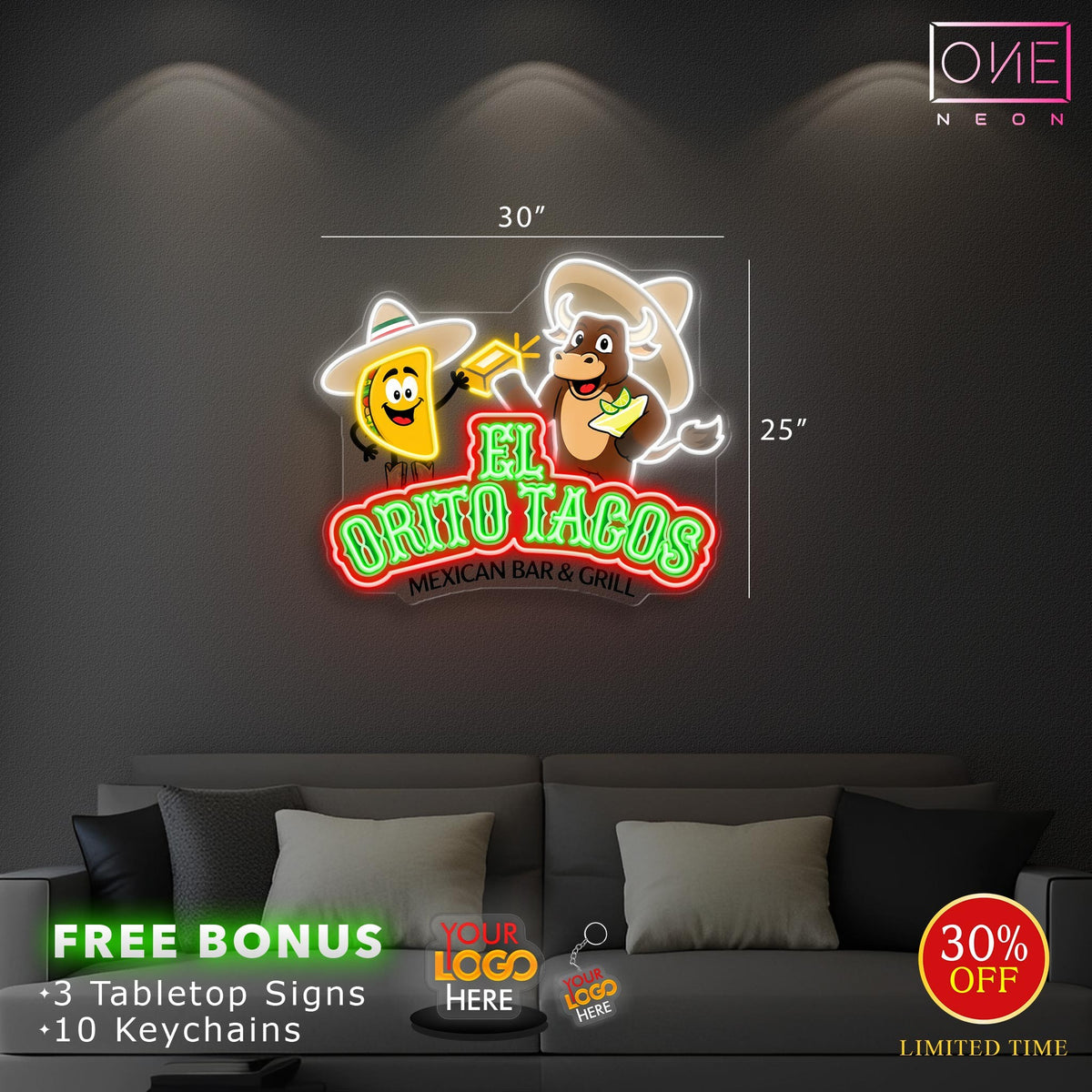 El Orito Tacos | LED Neon Sign