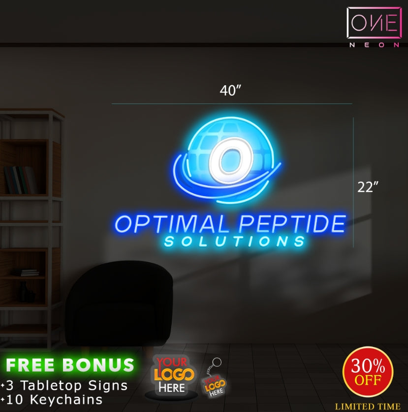 OPTIMAL PEPTIDE SOLUTIONS | LED Neon Sign