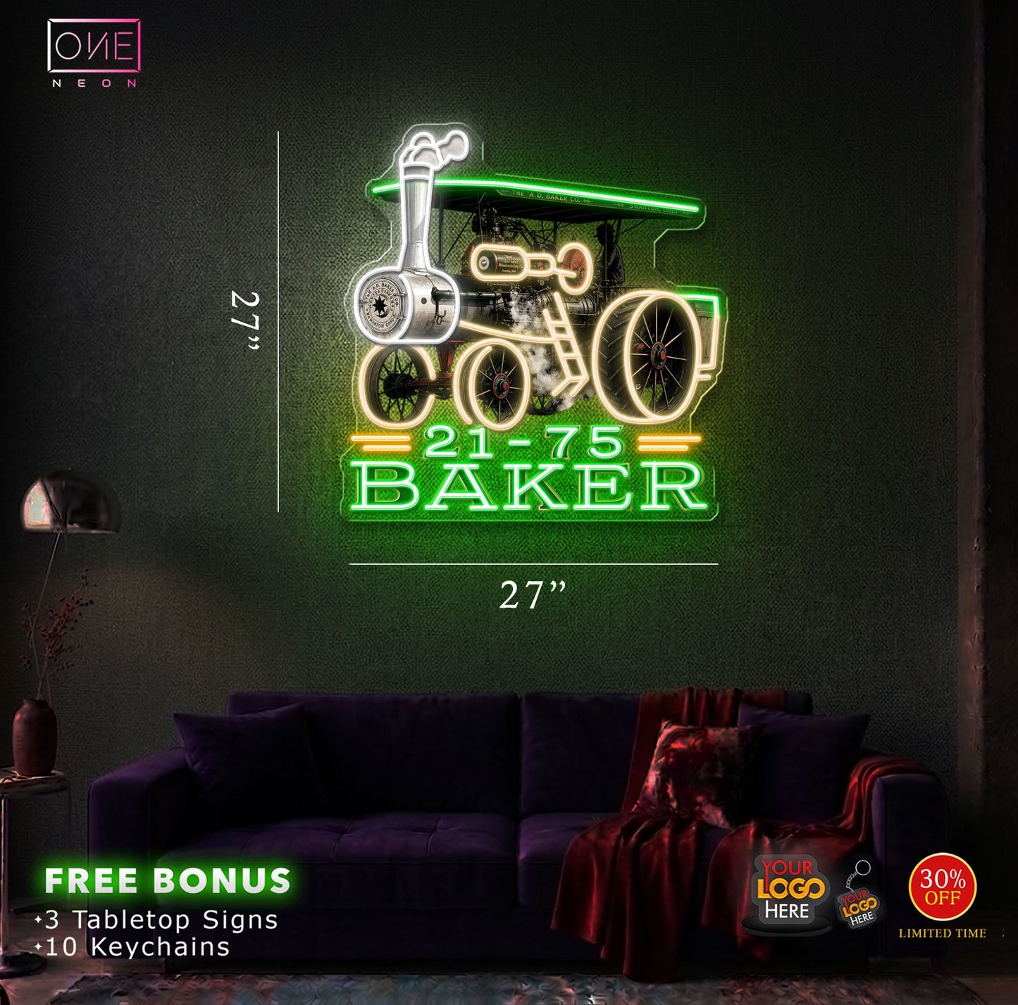 21 - 75 Baker | LED Neon Sign