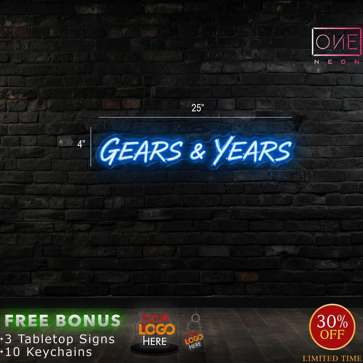 GEAR & YEARS  | LED Neon Sign