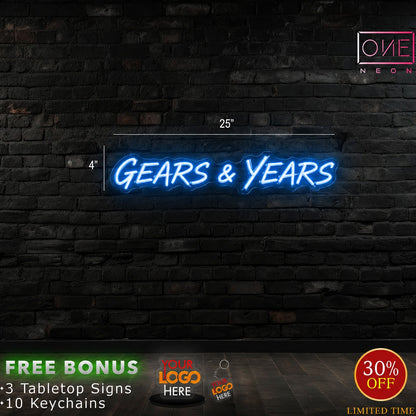 GEAR & YEARS  | LED Neon Sign