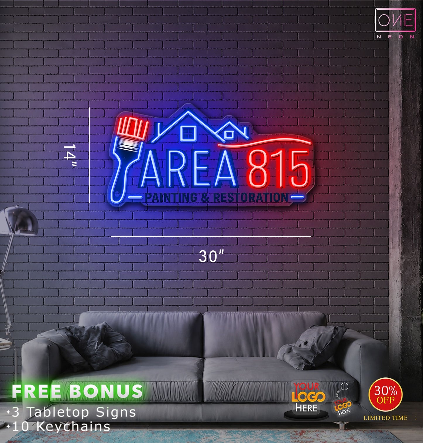 AREA 815  | LED Neon Sign