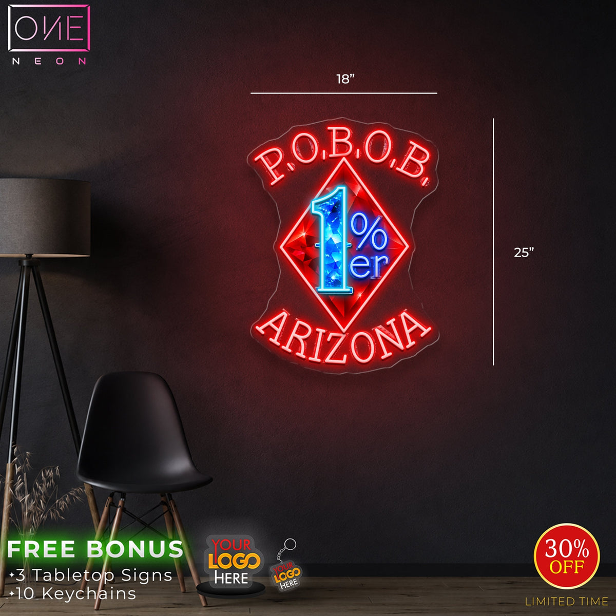 POBOP AZIRONA | LED Neon Sign