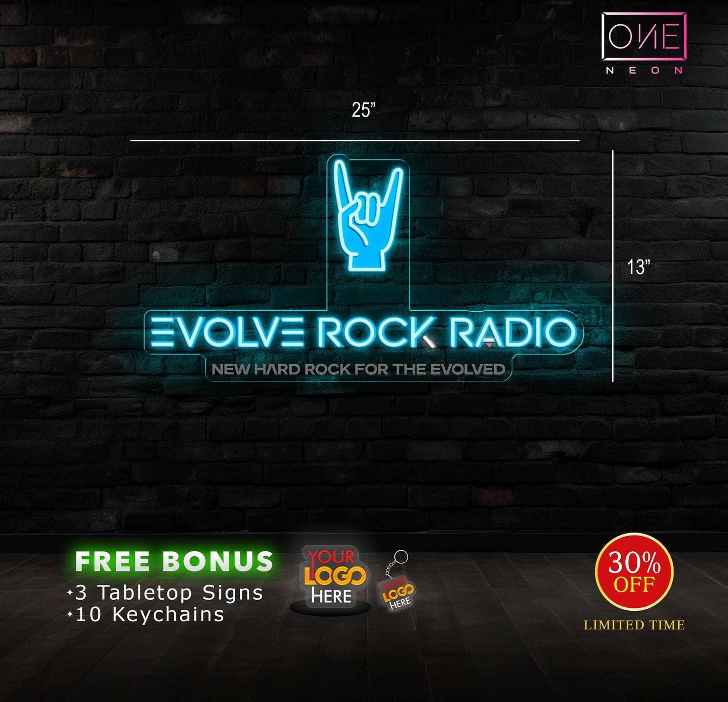 EVOLVE ROCK RADIO | LED Neon Sign