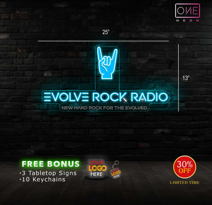 EVOLVE ROCK RADIO | LED Neon Sign
