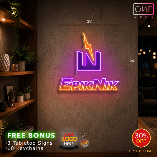 Enseigne néon LED œuvre d'art Tatoueur