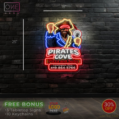 PIRATES COVE   | LED Neon Sign