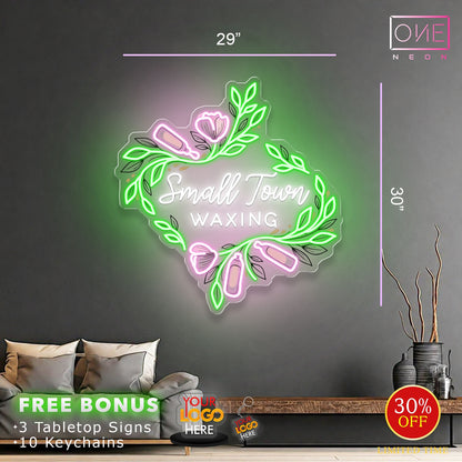 SMALL TOWN WAXING | LED Neon Sign