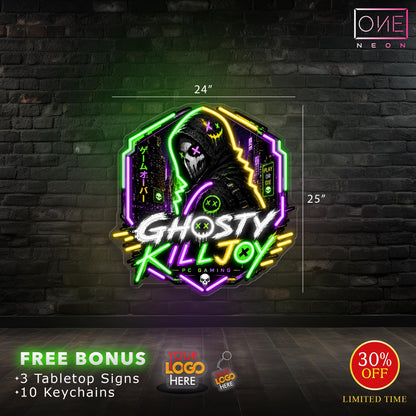 GHOSTY KILLJOY | LED Neon Sign