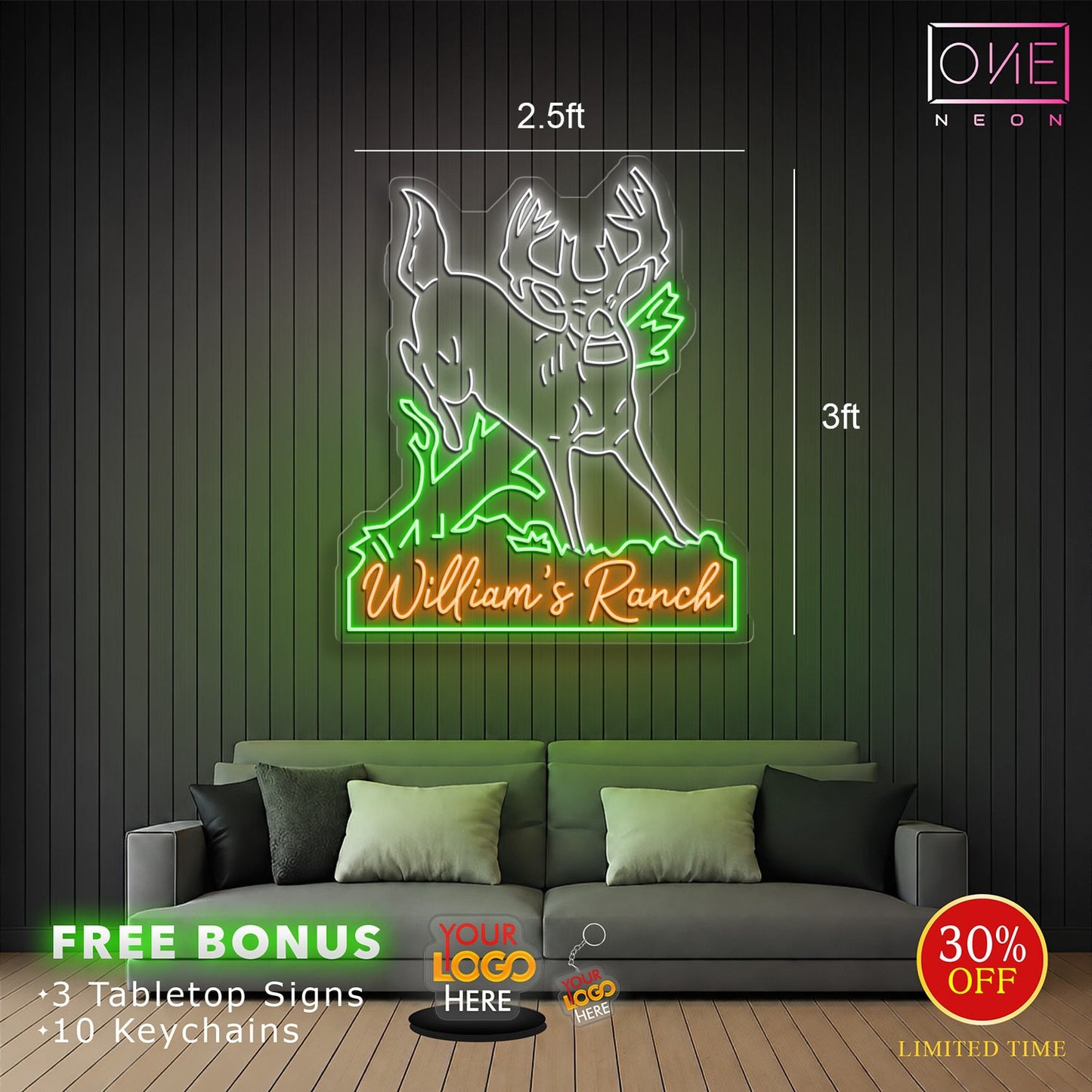 William’s Ranch | LED Neon Sign