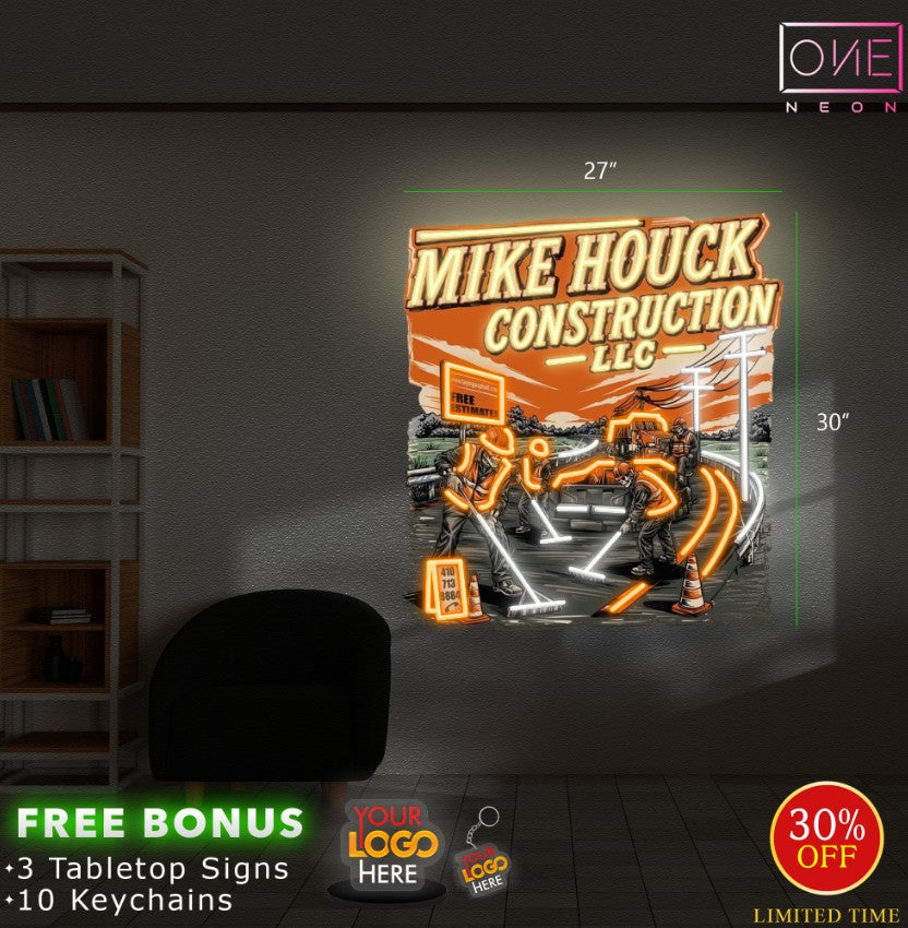 Mike Houch Construction LLC | LED Neon Sign