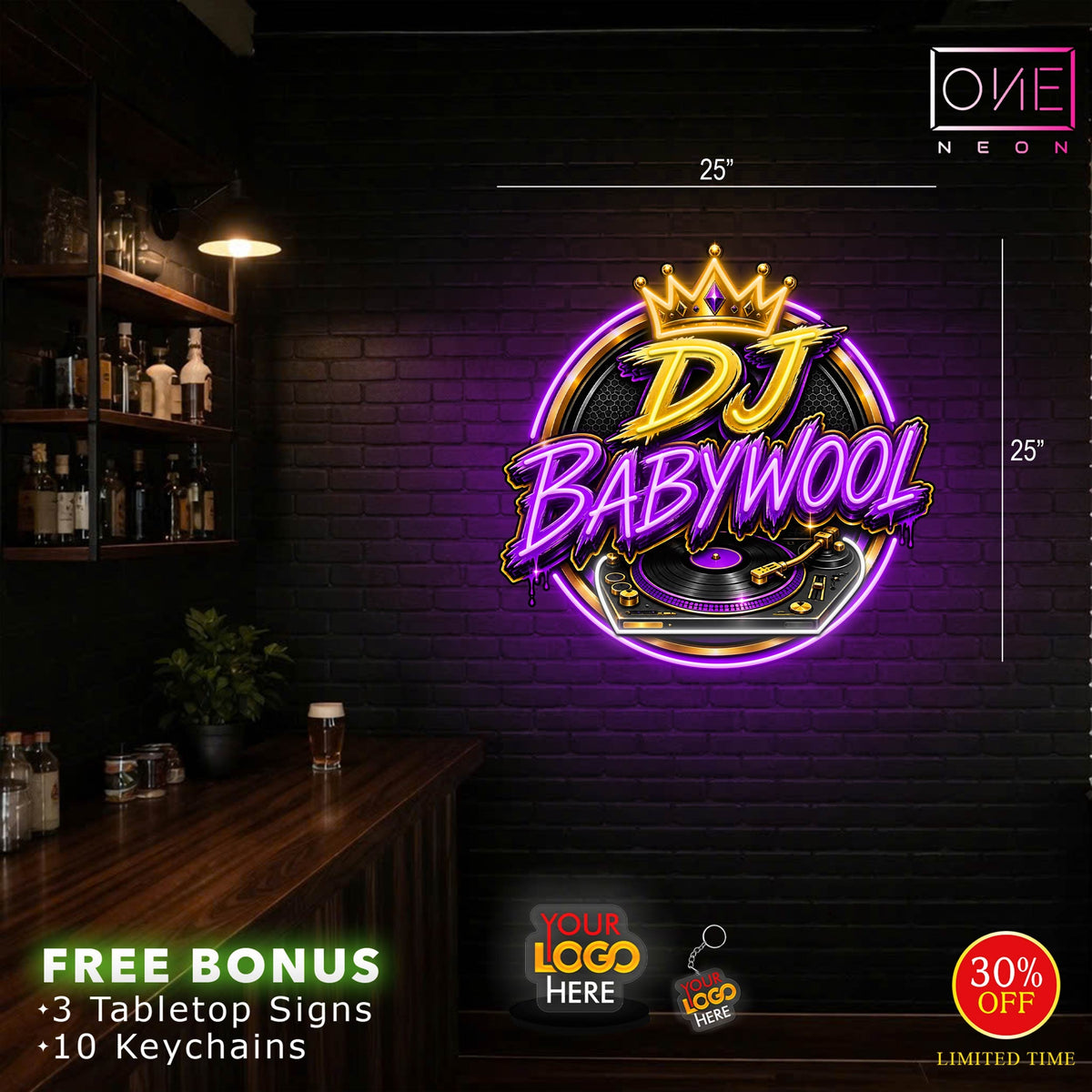 Dj babywool | LED Neon Sign