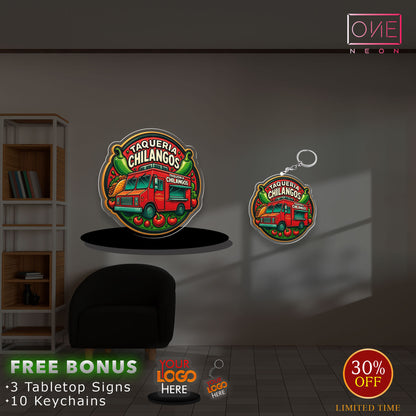 TROMPO &  RESROOM & ORDENE AQUI | Lightbox ( 3 SIGNS)