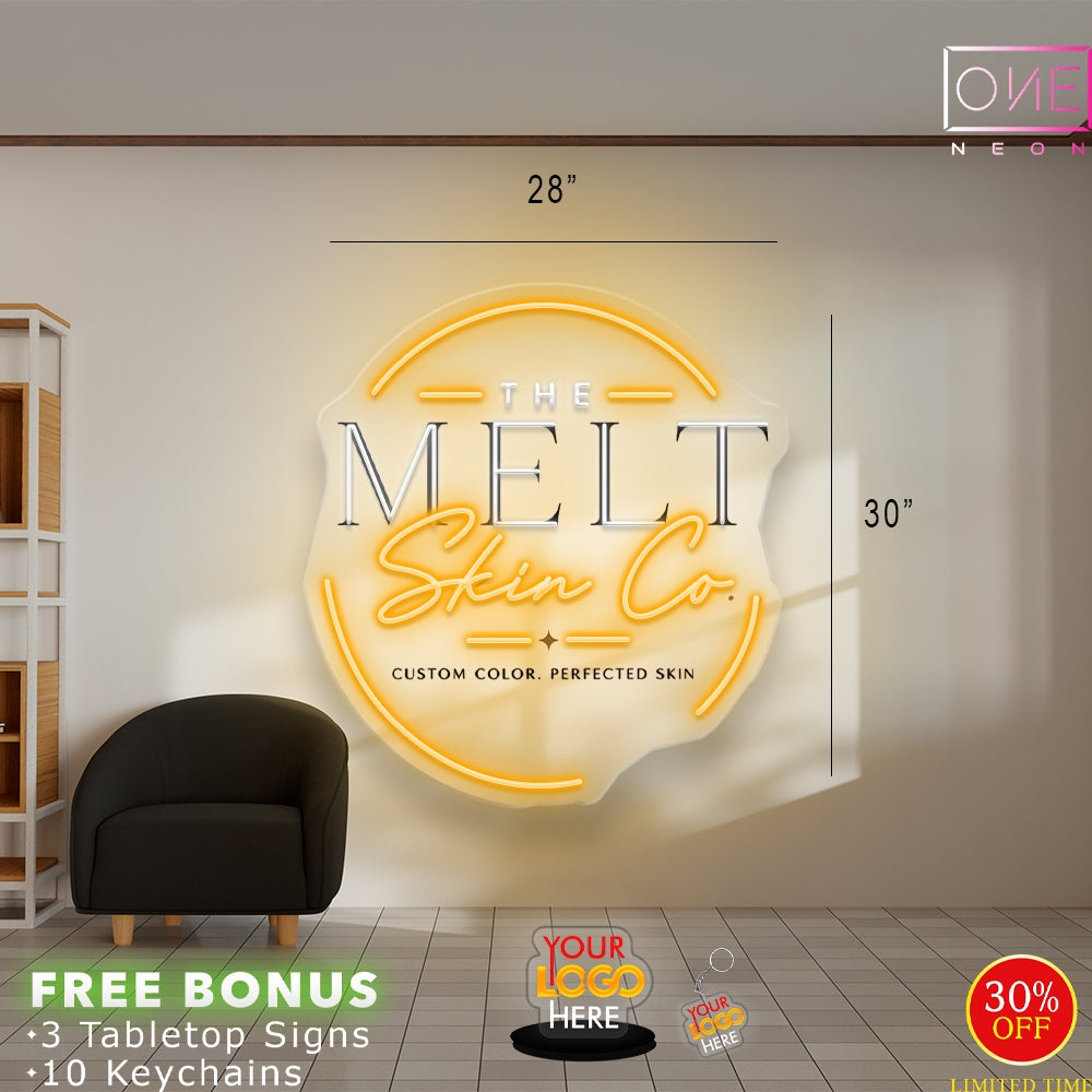 Enseigne néon LED œuvre d'art Tatoueur