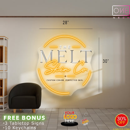 Enseigne néon LED œuvre d'art Tatoueur