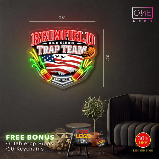 BRIMFIELD HIGH SCHOOL TRAP TEAM  | LED Neon Sign