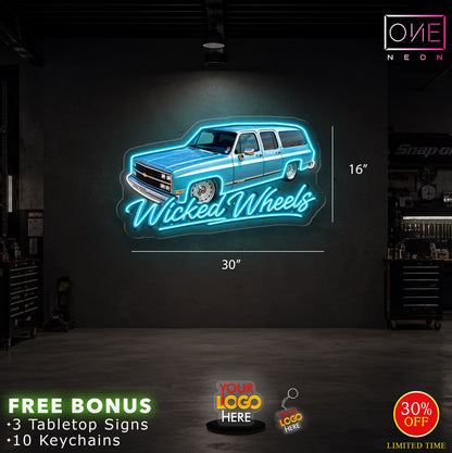 WICKED WHEELS | LED Neon Sign