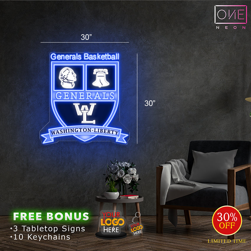 Generals Basketball | LED Neon Sign